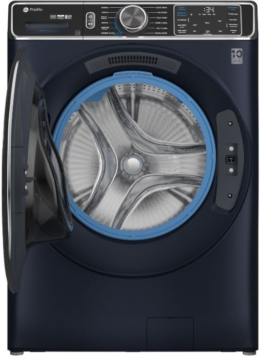 GE Profile™ 5.3 Cu. Ft. Sapphire Blue Front Load Washer with UltraFresh™ Vent System+ with OdorBlock™-1