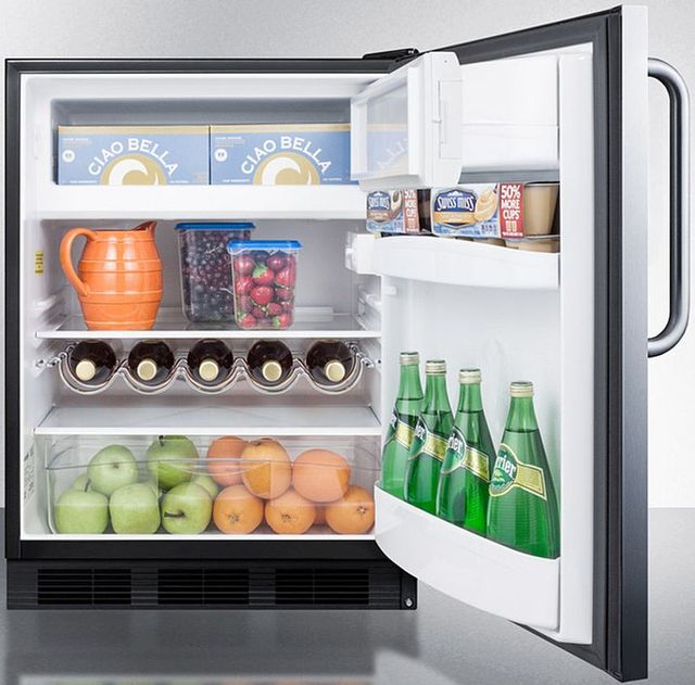 Summit® 24" 5.1 Cu. Ft. Stainless Steel Compact Refrigerator-3