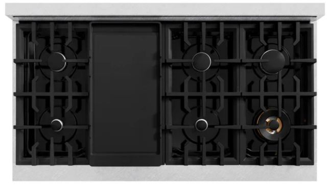ZLINE Classic 48" Satin Stainless Steel Gas Rangetop with Griddle-3