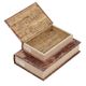 A & B Home 6-Piece Antique Brown Book Box Set-3