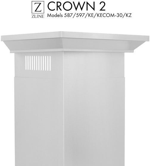 ZLINE Stainless Steel Crown Molding-3