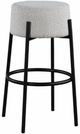 Meridian Furniture Avalon Cream/Matte Black Bar Stool-0