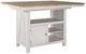 Liberty Furniture Lindsey Farm Sandstone/Weathered White Kitchen Island-2