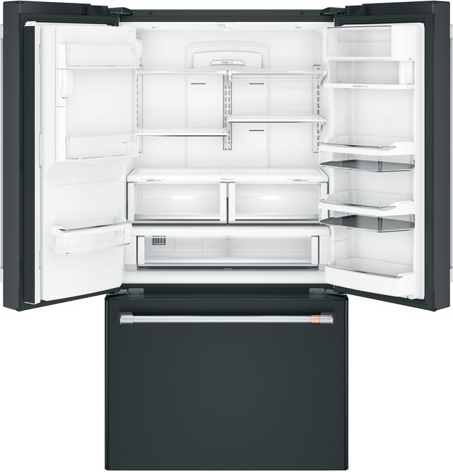 Café™ 36" 22.2 Cu. Ft. Matte Black Counter Depth French Door Refrigerator-2