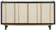 Currey & Company Deanna Black/Ivory Raffia Credenza-1