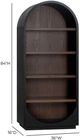 TOV Furniture Marlow Black/Brown Bookcase-2