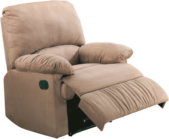 Coaster® Casual Beige Microfiber Recliner-0