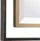 Uttermost® Carrizo Distressed Rustic Bronze/Antiqued Gold Rectangle Mirror-4