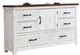 Furniture of America® Alyson Distressed White/Walnut Dresser-0