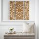 Olliix by Madison Park Gold Set of 3 Piece Gold Medallion 3D Design Canvas-1