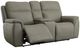 Flexsteel® Sawyer Gray Power Reclining Loveseat with Console, Power Headrests and Lumbar-2
