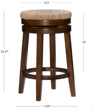 Powell® Maya Brown Walnut Counter Stool-2