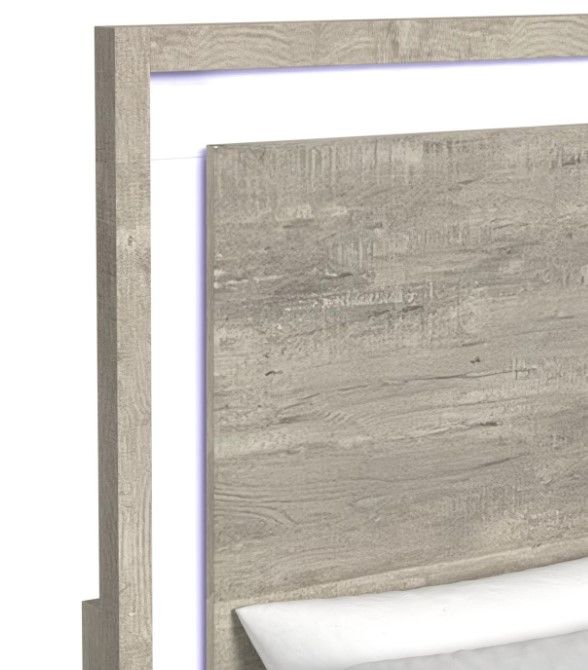 Elements International San Matteo Dual Tone Twin Panel Bed-1