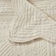 Olliix by Madison Park Cream Tuscany Oversized Quilted Throw with Scalloped Edges-4