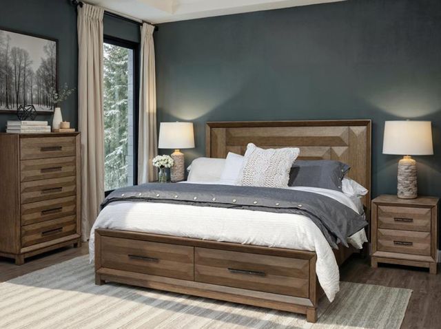 Magnussen Home® Callisto Bourbon Brown King Panel Headboard-1