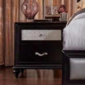 Coaster® Barzini Black Nightstand-2
