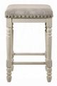 ACME Furniture Tasnim 2-Piece Antique Tan/White Counter Stool Set-1