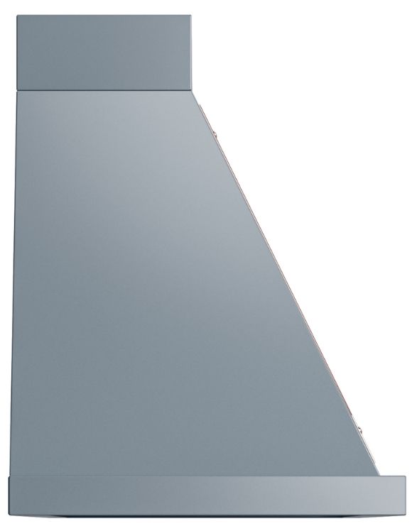 Ilve® Nostalgie II Noblesse 48'' Blue Gray Wall Mounted Range Hood with Copper Trim-2