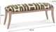 TOV Furniture Arielle Olive/White Embroidered Bench-2