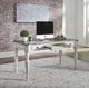 Liberty Furniture Magnolia Manor Antique White/Weathered Bark 60" Writing Desk-1