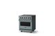 Viking® 5 Series 30" Novembery Sky Pro Style Induction Range with Polished Chrome Trim-2