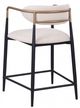 Furniture of America® Streatham 2-Piece Black/White/Gold Counter Chair-2