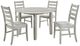 New Classic® Home Furnishings Pascal 5-Piece Driftwood Gray Dining Set-0