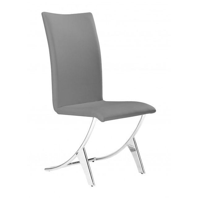 Zuo® Modern Delfin Gray Dining Chair-0
