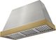 AGA Euclid 48" Stainless Steel Wall Mounted Range Hood  with Antique Brass Trim-0