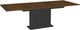 Amisco Customizable Lucarelli 96" Rectangular Extendable Table with 1" Walnut Veneer and 1 Leaf-1