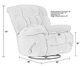 iAmerica Davis Chocolate Chaise Manual Rocker Recliner-2