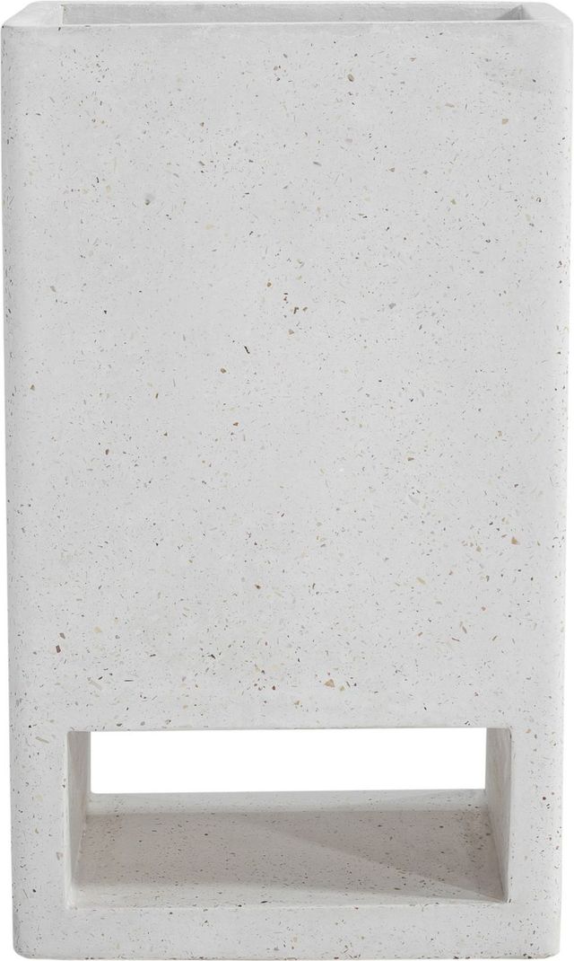 Moe's Home Collection Bristol Dark Grey Concrete Outdoor Planter-3