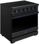Thor Kitchen® Gordon Ramsay 36" Black/Blue Freestanding Pro Style Electric Range-2