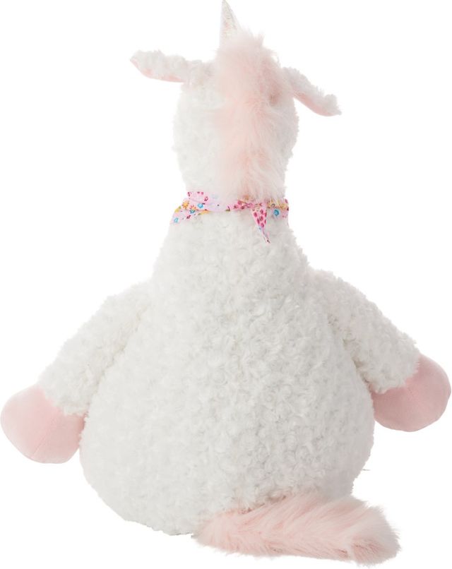 Nourison Home™ Mina Victory Plush Lines Ivory 22''x26'' Unicorn Animal Stuffed Toy -2