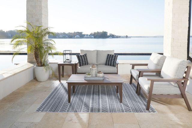 Signature Design by Ashley® Emmeline Brown Polyethylene Outdoor Cocktail Table-4