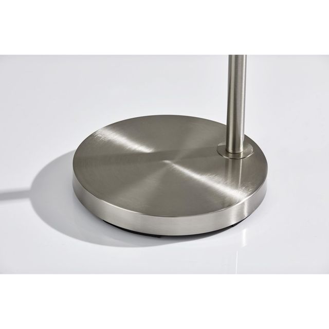 Adesso® Vivian Brushed Steel Floor Lamp-1