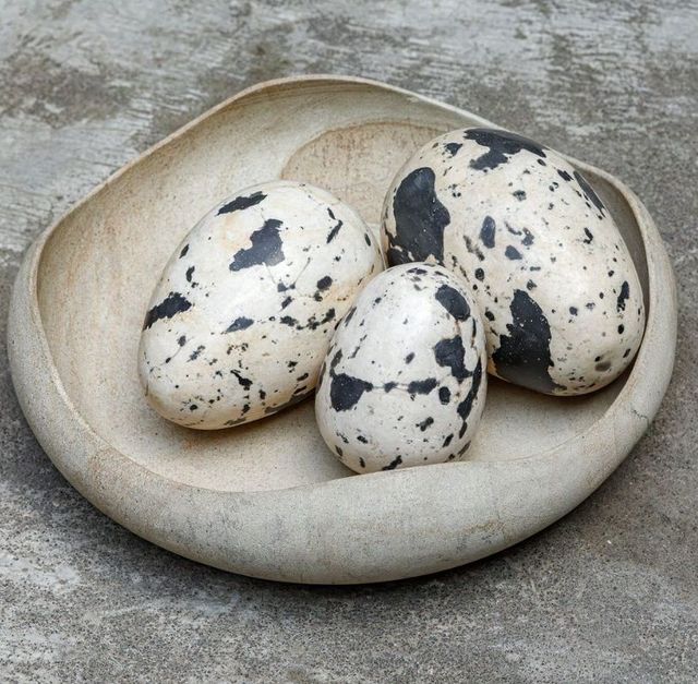 Uttermost® Nest Trio 3-Piece Beige/Charcoal Indoor-Outdoor Eggs Set-2