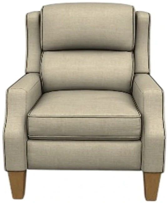 Best® Home Furnishings Customizable Pauley I Power High Leg Recliner with Honey Birch Legs-1