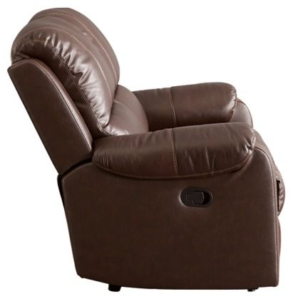 Signature Design by Ashley® Grixdale Brown Reclining Loveseat-3
