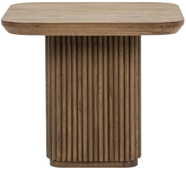Classic Home Vander Tawny Brown Square End Table-2