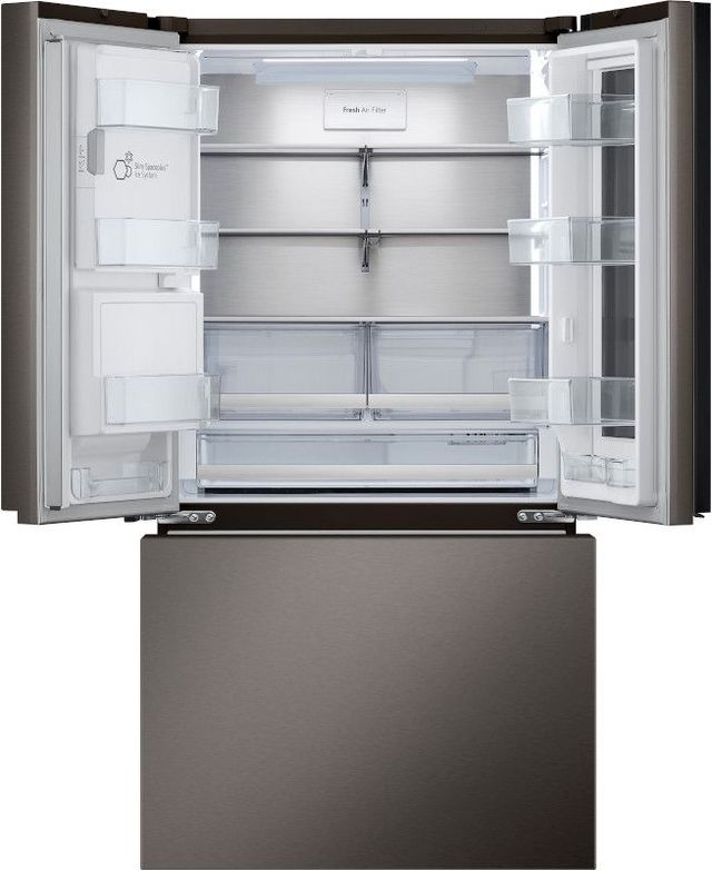 LG 36 in. 26.0 Cu. Ft. PrintProof™ Black Stainless Steel Counter Depth French Door Refrigerator-4