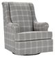 Lancer Furniture Customizable 55 Swivel Glider Chair-0
