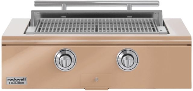 Caliber™ Rockwell 2-Burner Champagne Built-In Natural Gas Grill with Polished Chrome Hardware-0