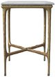 Coaster® Baldwin White Side Table with Gold Base-2