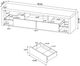 Coaster® Jude Glossy White TV Stand-4