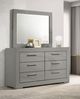 Coaster® Ives Gray High Gloss Dresser and Mirror-4