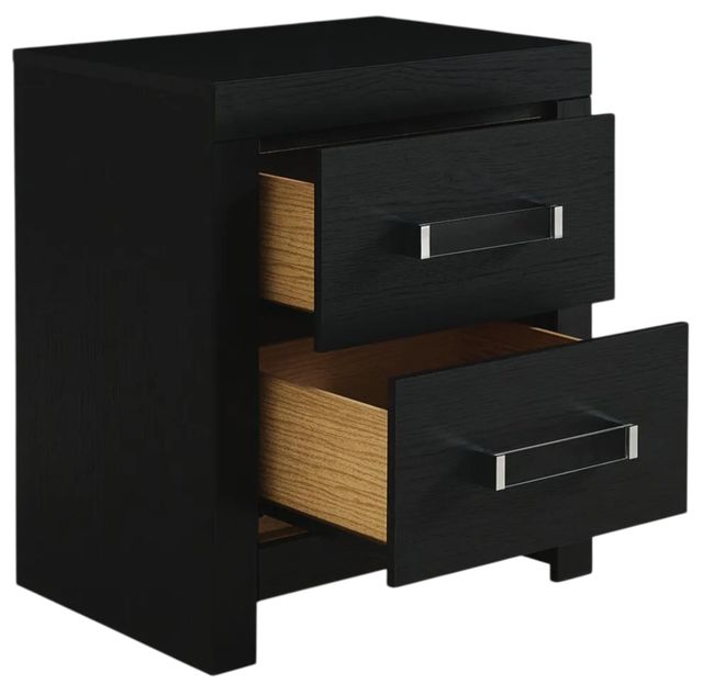 Signature Design by Ashley® Maeling Black Nightstand-3