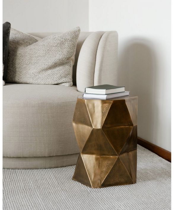 Moe's Home Collection Quintus Antique Brass Accent Table-3
