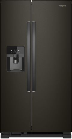 Whirlpool® 36 in. 24.5 Cu. Ft. Side-by-Side Refrigerator-Fingerprint Resistant Black Stainless