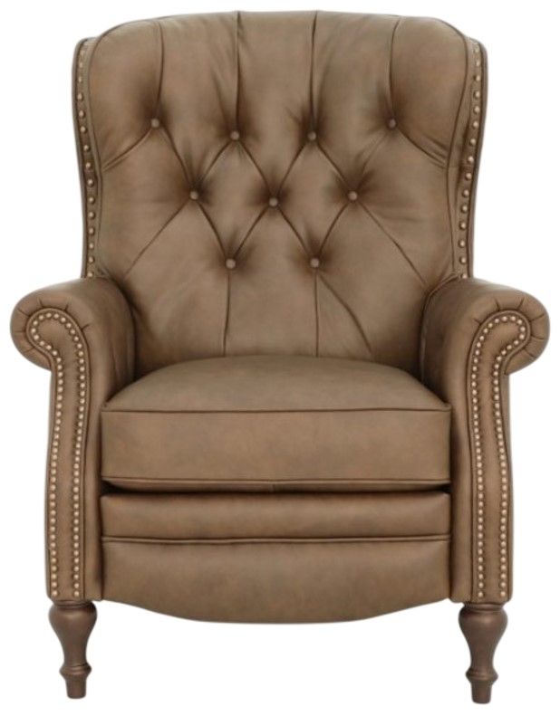 BarcaLounger® Kendall Oasis Walnut Leather Manual Recliner-3